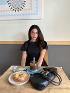 Natalia Black Puff Dress