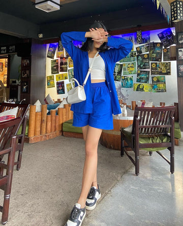 Blue Summer Co-ord Set for women