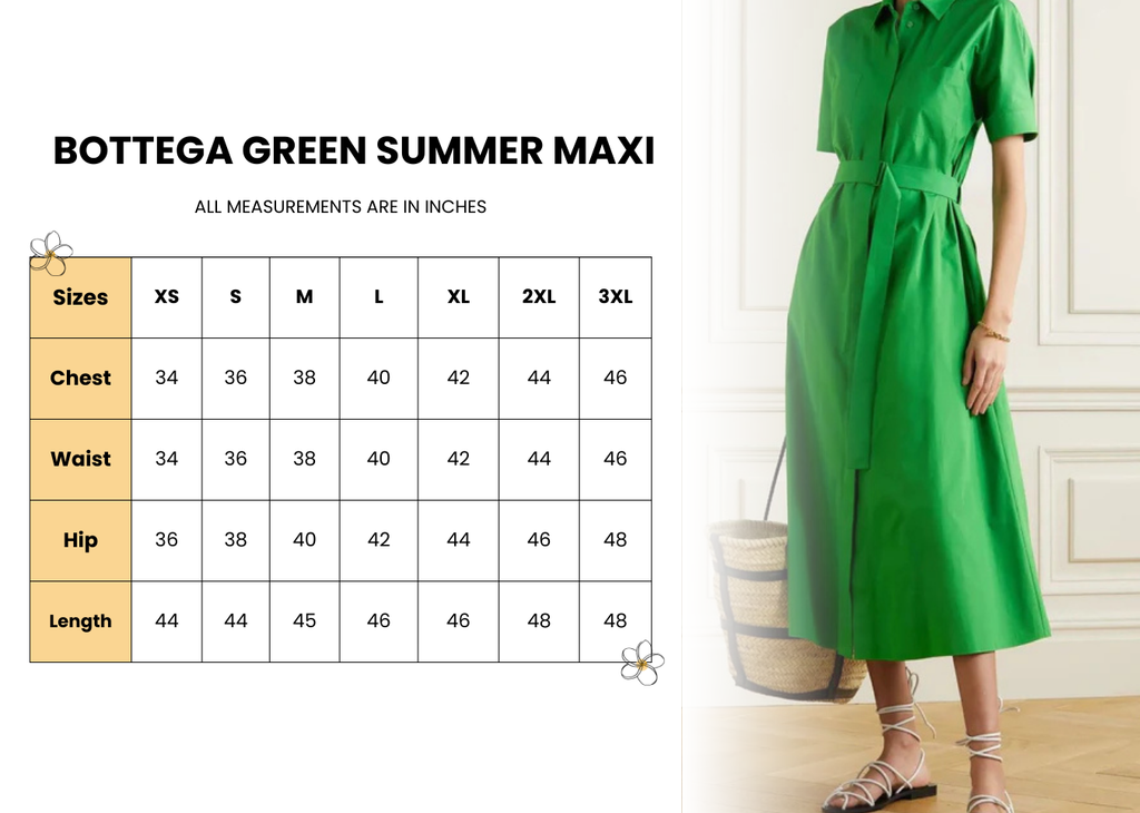 Bottega Green Summer Maxi Dress