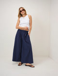 Navy Palazzo Pants