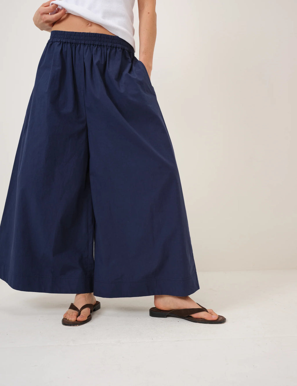 Navy Palazzo Pants