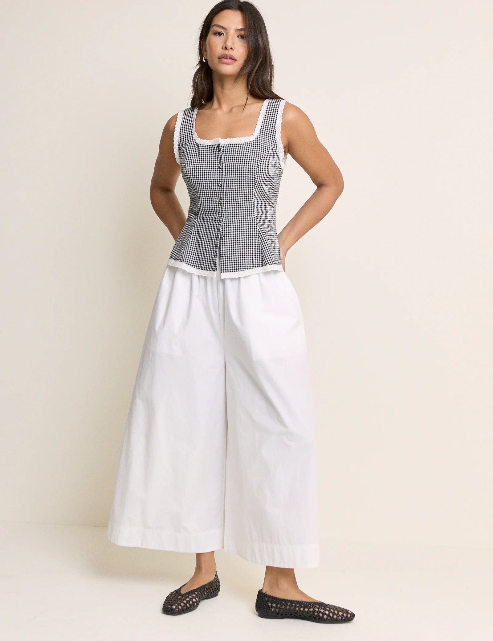 White Palazzo Pants