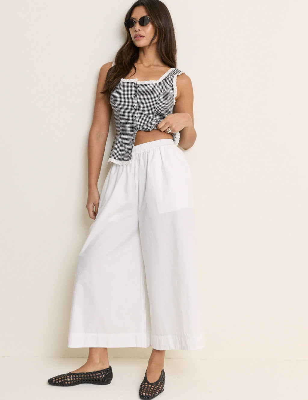 White Palazzo Pants