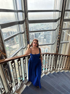 Ameera Blue Gathered Dress