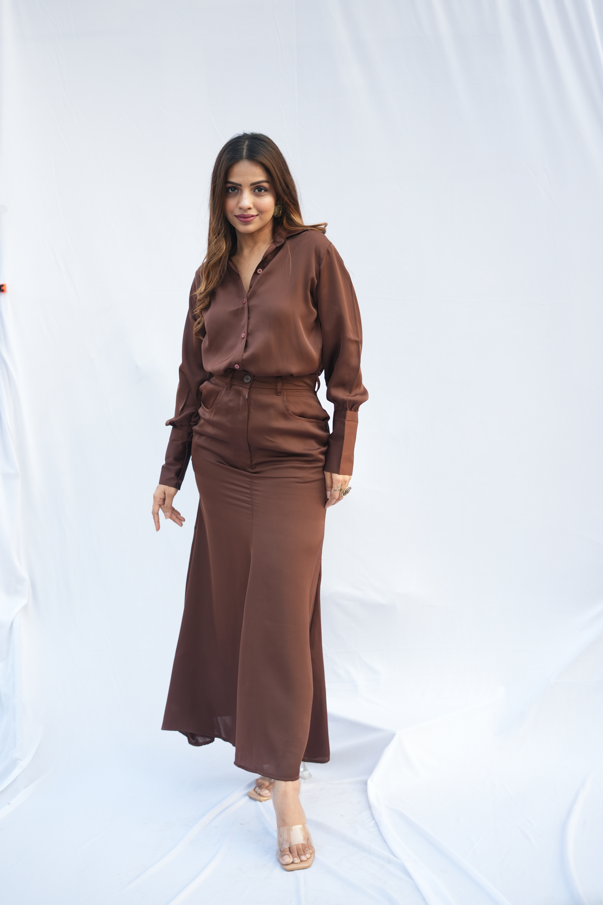 Marlin Co-ord Set Brown- Labelbyanuja