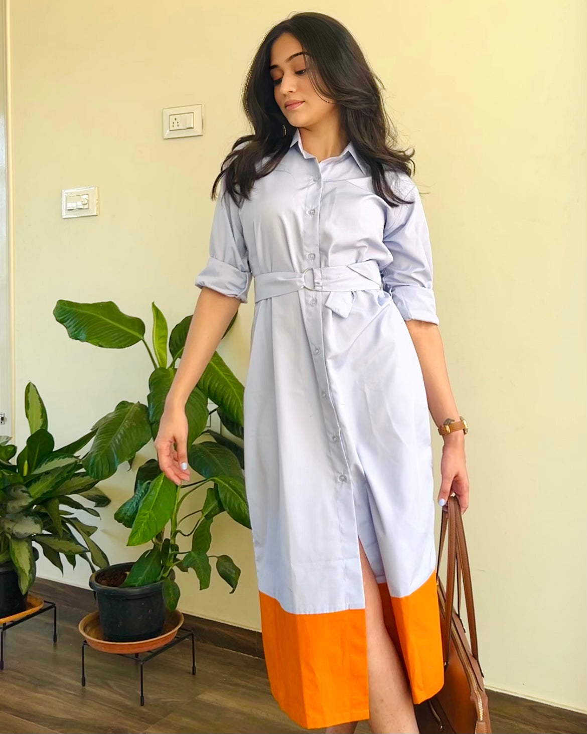 Sky blue maxi dress- Labelbyanuja