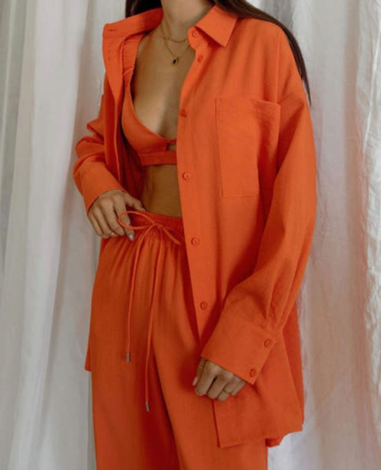 Candy orange Full coord set - Labelbyanuja