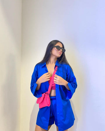 Hot Blue Cord set - Labelbyanuja