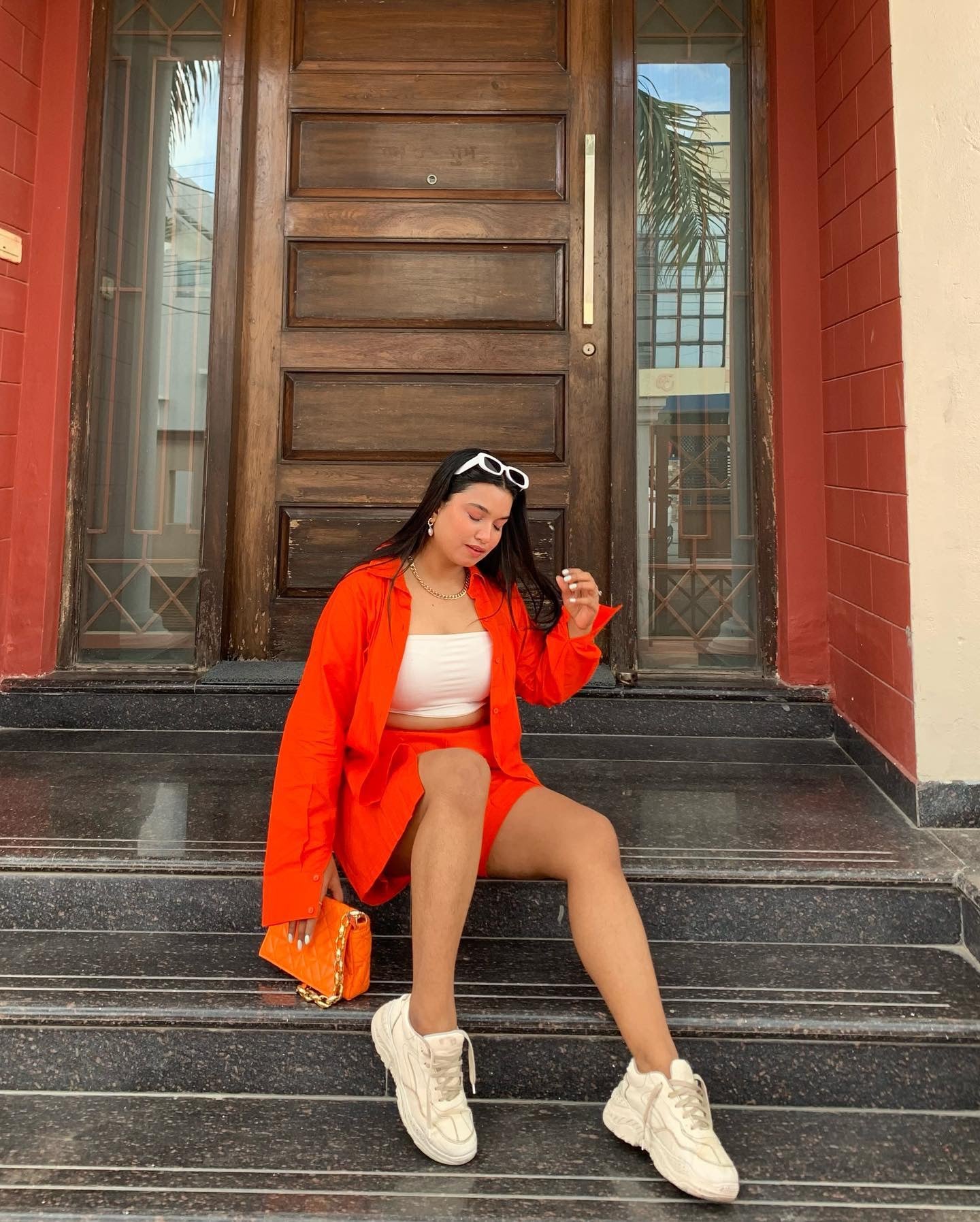 Hot Orange Cord set - Labelbyanuja