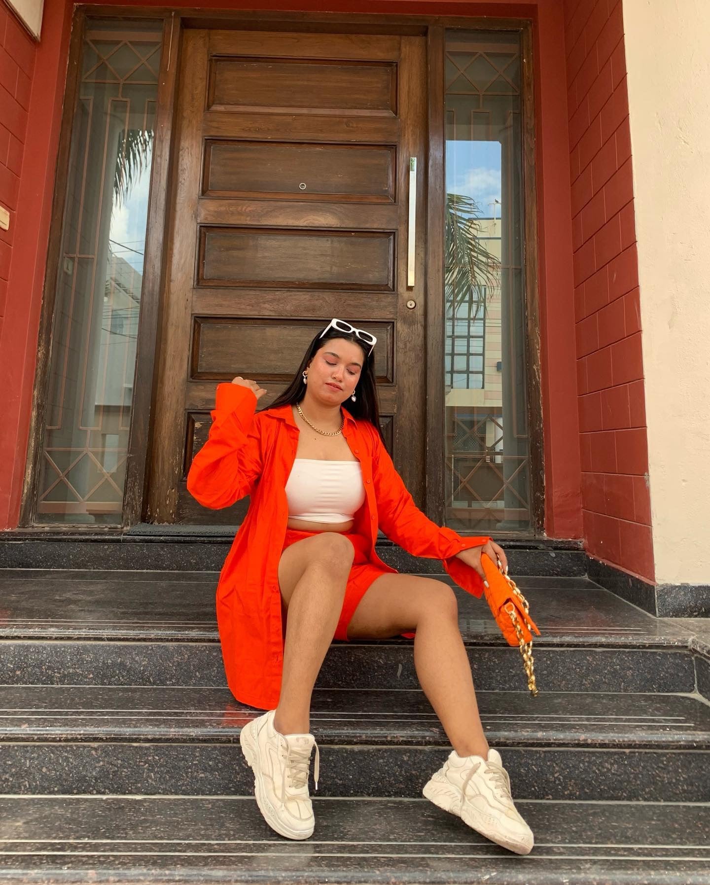 Hot Orange Cord set - Labelbyanuja