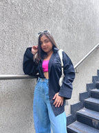 Black Oversized Cotton Shirt