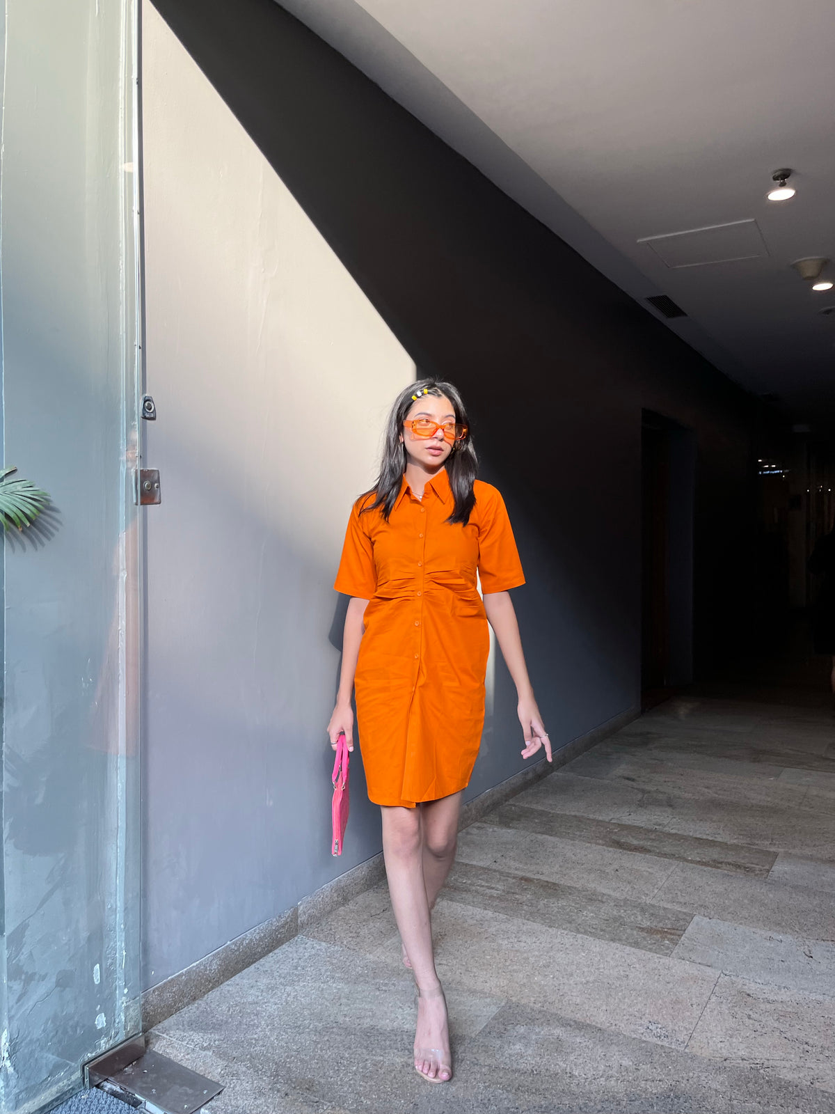Squash Orange dress- Labelbyanuja