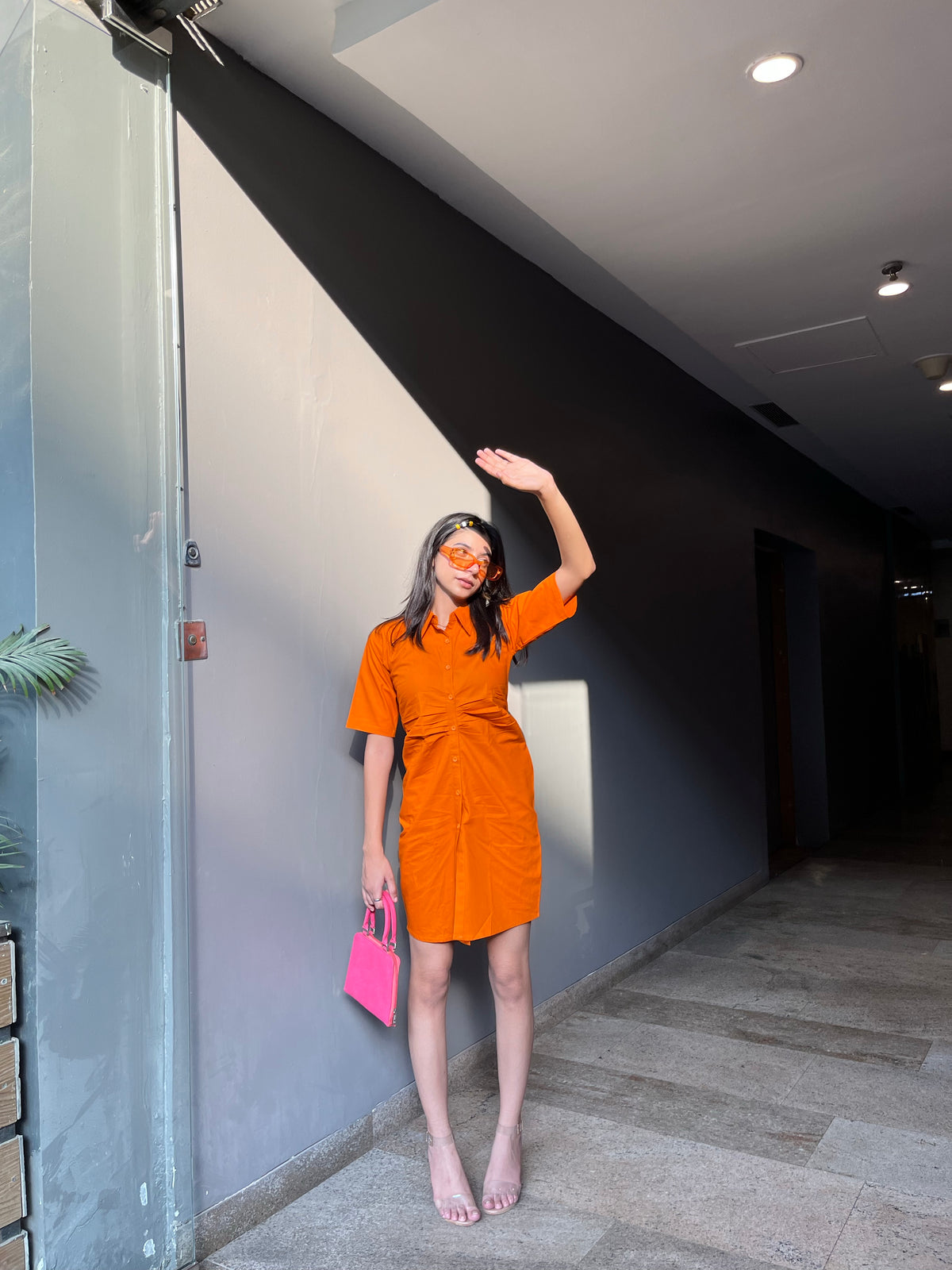 Squash Orange dress- Labelbyanuja
