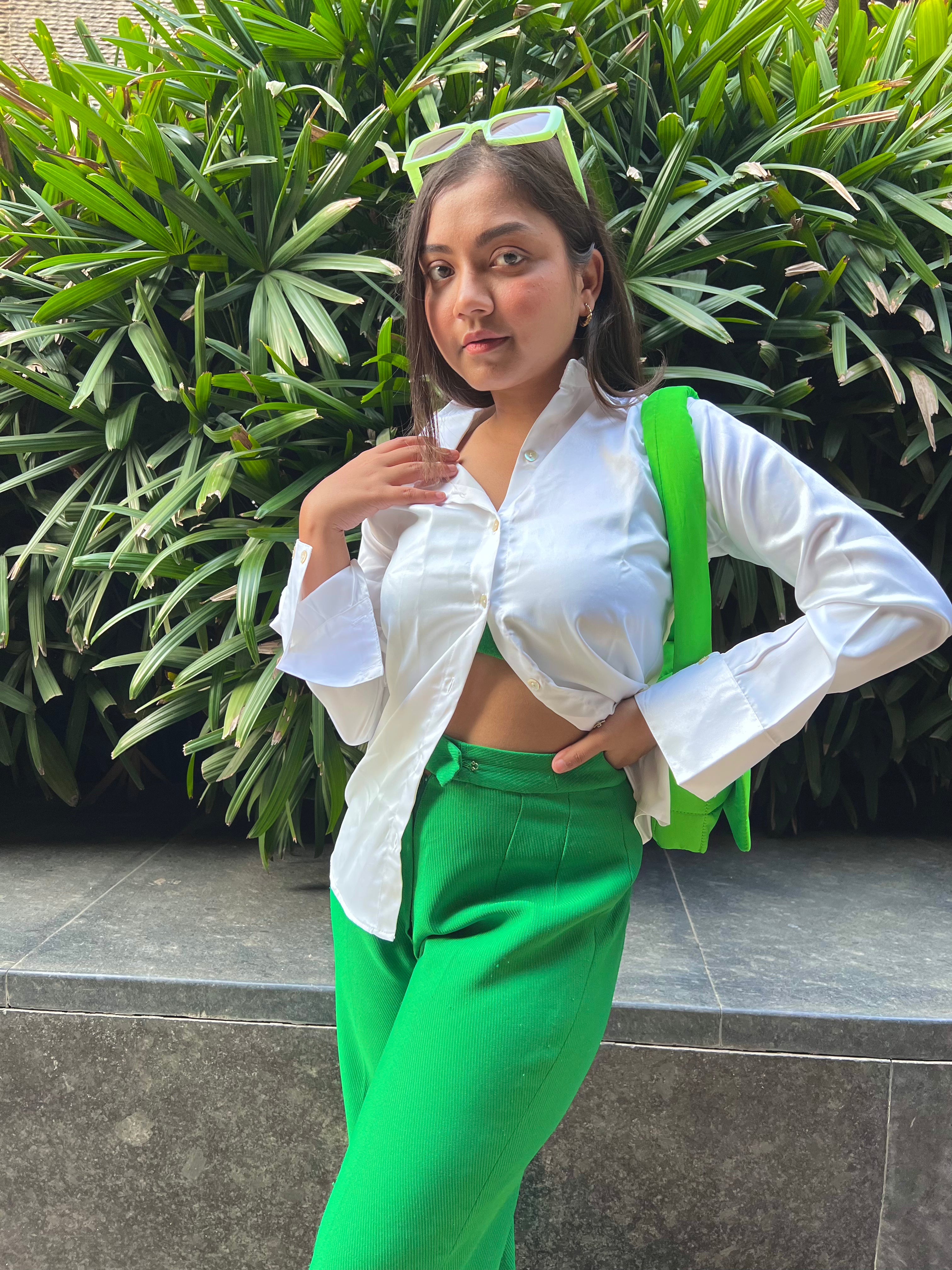 White Satin Shirt