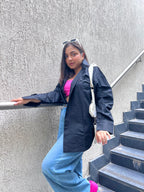 Black Oversized Cotton Shirt