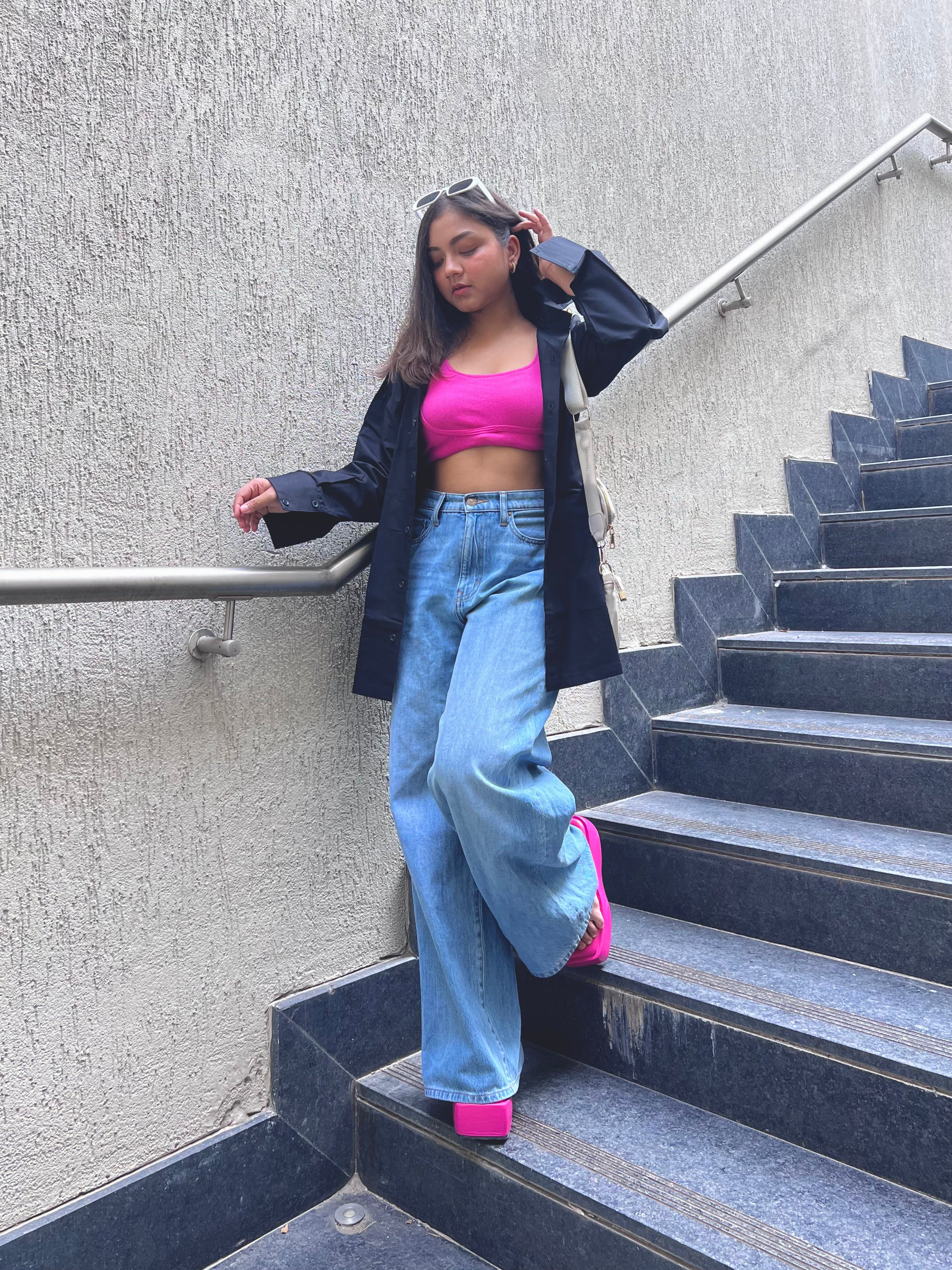 Black Oversized Cotton Shirt